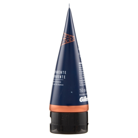 King C. Gillette Gel da Barba Trasparente con Tè Bianco e Olio di Argan 150 ml